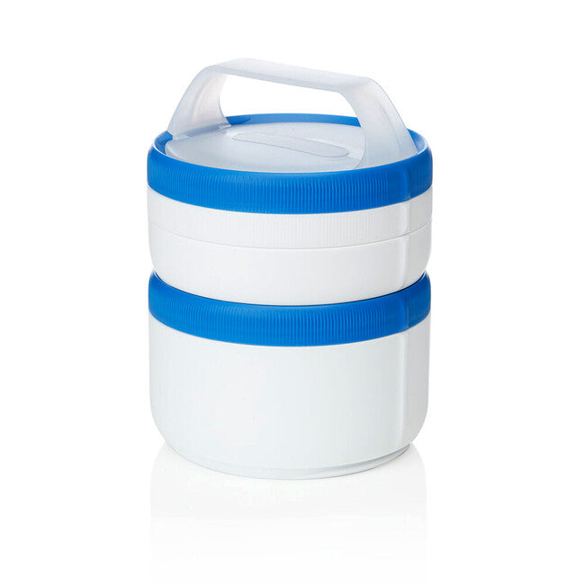 Humangear Stax Modular Lunch Container XL, White-Blue