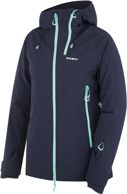 HUSKY Women's Ski Jacket Gambola L, Black/Navy Blue