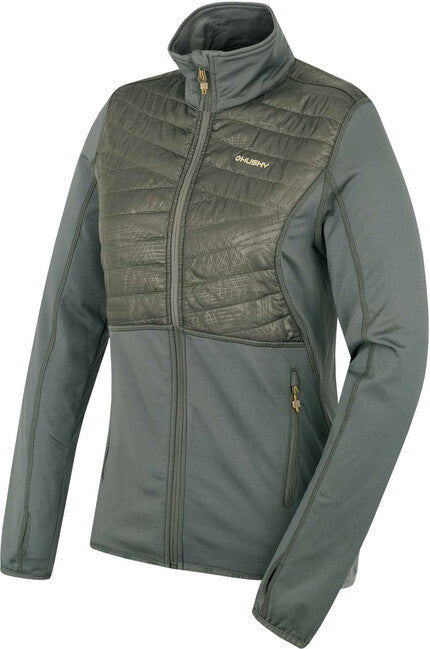 HUSKY Airy women's zip sweatshirt, dark grey green