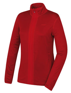 HUSKY Artic Zip women's zip sweatshirt, wine/red