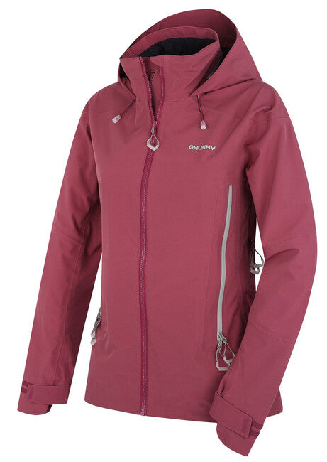HUSKY Nakron women's outdoor jacket, dark burgundy