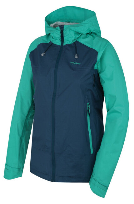 HUSKY Lamy γυναικείο outdoor μπουφάν, τιρκουάζ/μπλε