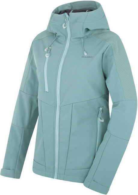 HUSKY Sevan γυναικείο softshell μπουφάν, γκρι πράσινο