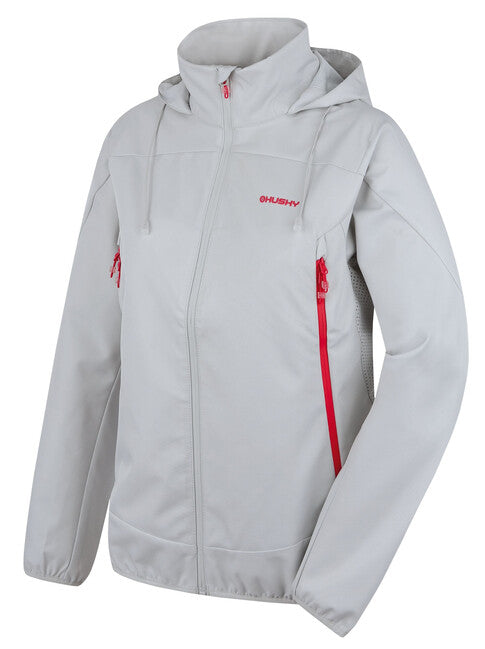 HUSKY Women's Softshell Jacket Sonny L, Light Grey