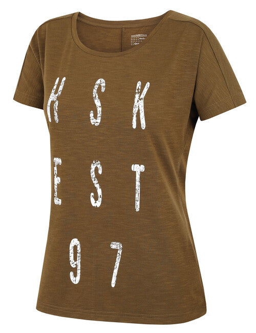 HUSKY Women's Functional T-Shirt Tingl, Dark Khaki, L