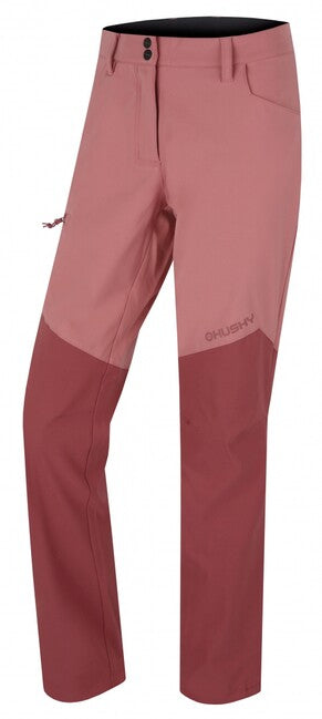 HUSKY Women's Softshell Pants Kavia, Burgundy