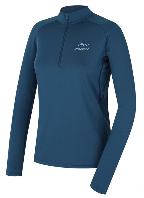 Husky Women's Thermal Zip Shirt Tromi Zip L, Blue