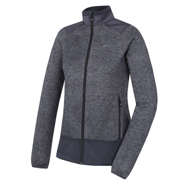 HUSKY Alan women's fleece zip sweater, dark grey