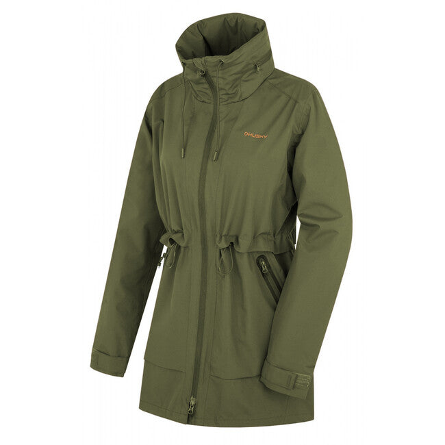 HUSKY Nevr women's hardshell coat, dark khaki