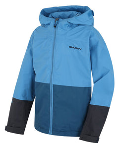HUSKY Nicker K kids' hardshell jacket, blue/dark blue