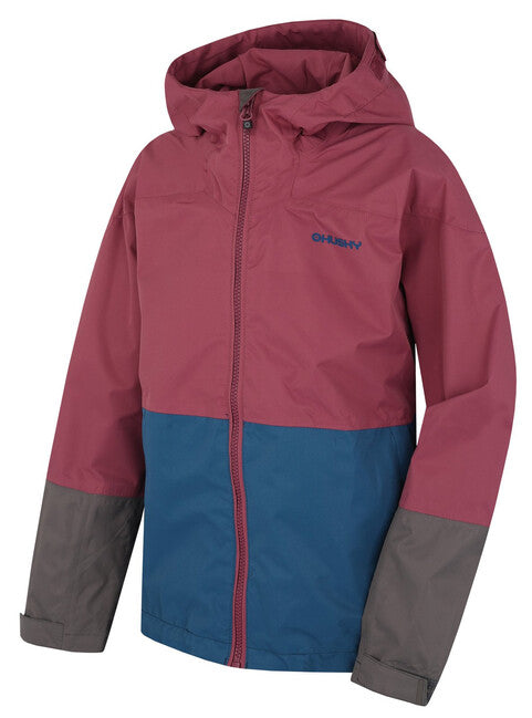 HUSKY Nicker K Hardshell Jacket, Dark Burgundy/Navy Blue