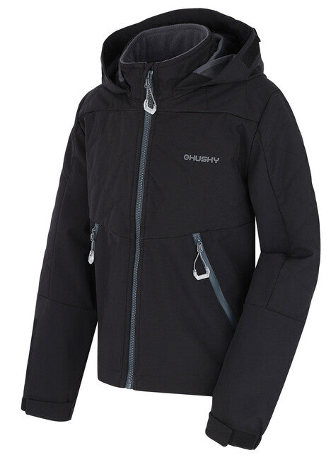 HUSKY Salex K Kids Softshell Jacket, Black
