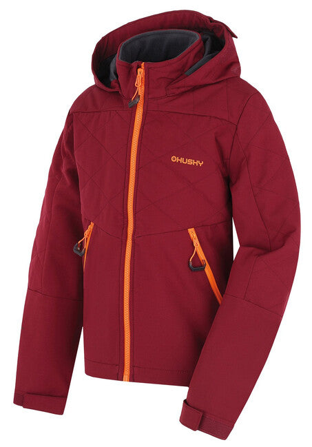 HUSKY Salex K Children's Softshell Jacket, Burgundy