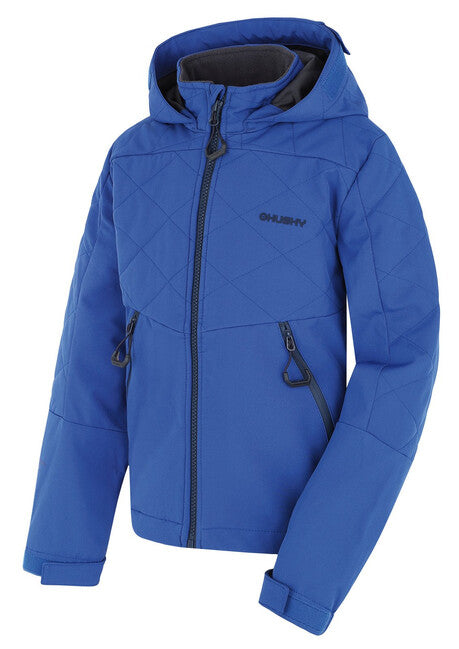 HUSKY Salex K Kids Softshell Jacket, Navy Blue