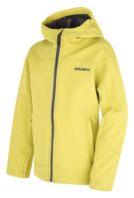 HUSKY Simbo K Children's Softshell Jacket, Lime Green