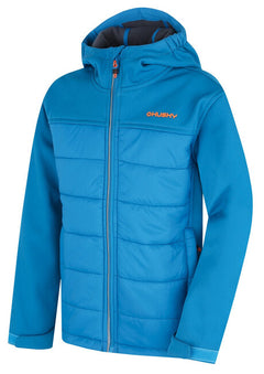 HUSKY Swany K otroška podložena softshell jakna, modra