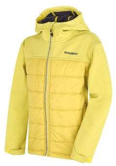 HUSKY Swany K otroška podložena softshell jakna, lime zelena