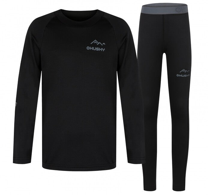 HUSKY Active Winter Tombo Children's Thermal Underwear, Black
