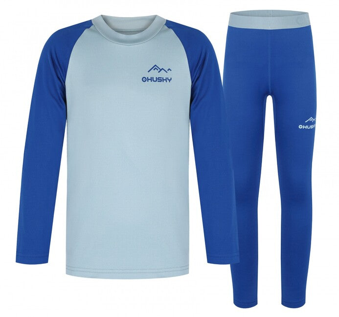 HUSKY Active Winter Tombo Children's Thermal Base Layer, Faded Mint/Blue