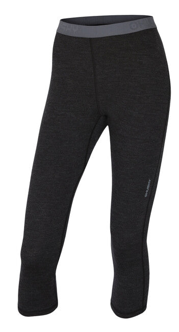 HUSKY Merino Women's Thermal 3/4 Leggings, Black