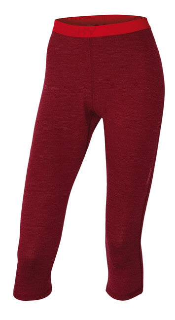 HUSKY Merino žensko termo perilo 3/4 hlače, temno opečnata