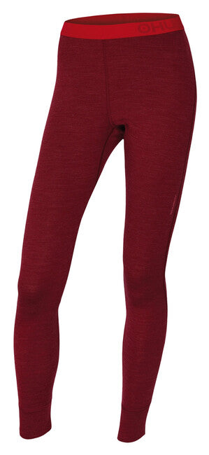HUSKY Merino Thermal Women's Pants, Dark Brick Red