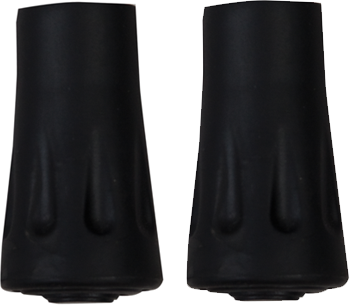 HUSKY Rubber Trekking Pole Tips, Black