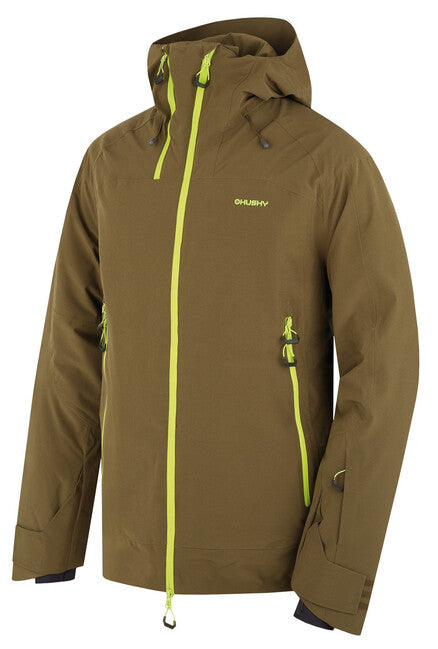 HUSKY Gambola Men's Ski Jacket, Dark Khaki