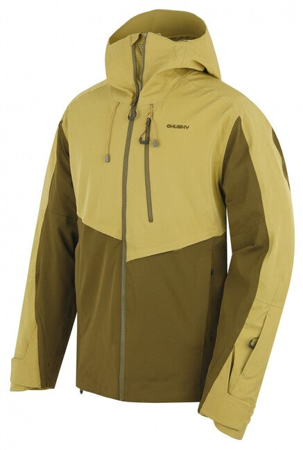 HUSKY Mistral Men's Ski Jacket, Khaki/Dark Khaki