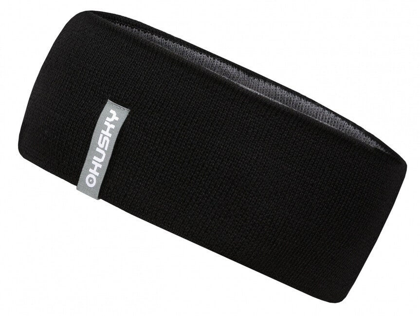 HUSKY Men's Merband 1 Merino Headband, Black