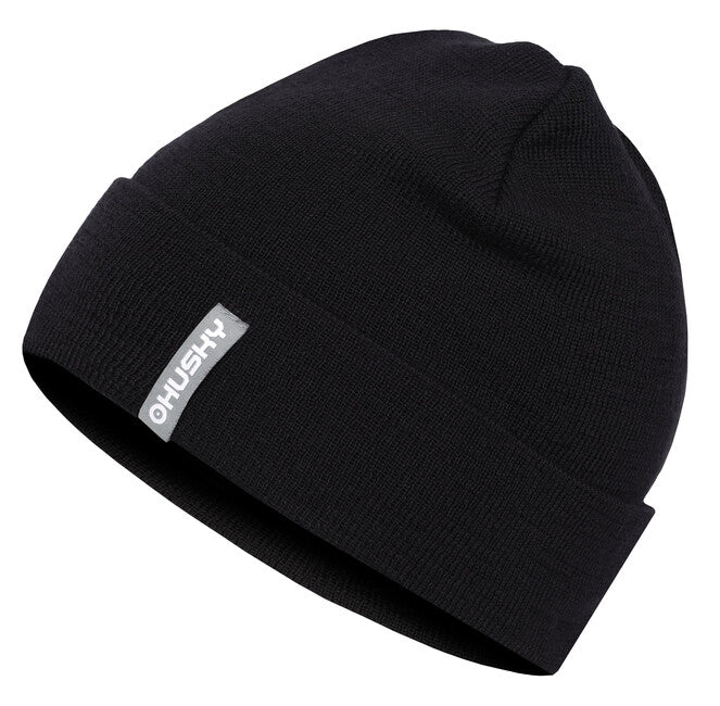 HUSKY Merhat 1 men's merino beanie, black