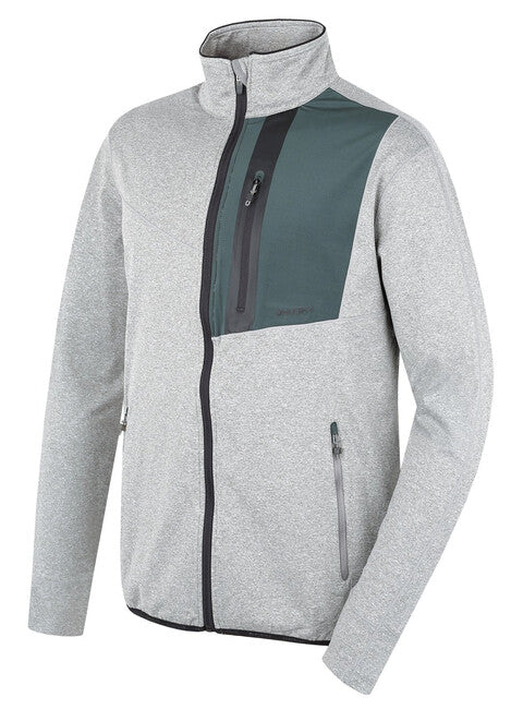 HUSKY Ane ανδρικό φούτερ με φερμουάρ, grey green