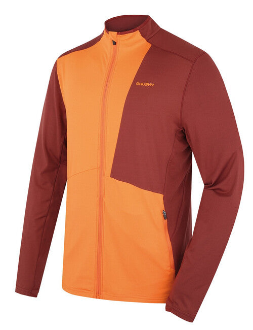 HUSKY Tarp Men's Fleece Hoodie, Deep Brick/Orange, Size M