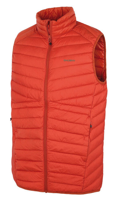 HUSKY Dresles Men's Down Vest, Brick Orange