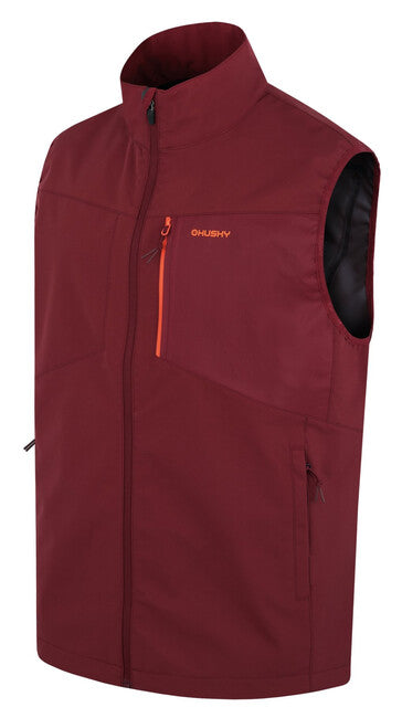 HUSKY Salien ανδρικό softshell γιλέκο M, μπορντό