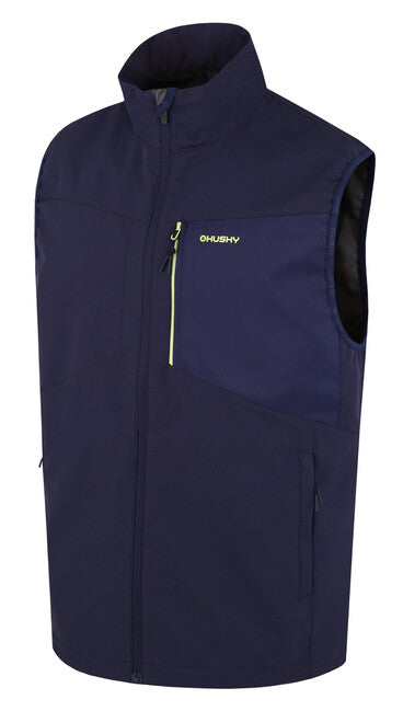 HUSKY Salien Men's Softshell Vest, Navy Blue
