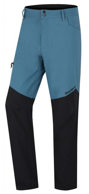 HUSKY Kavia Men's Softshell Pants, Turquoise/Black