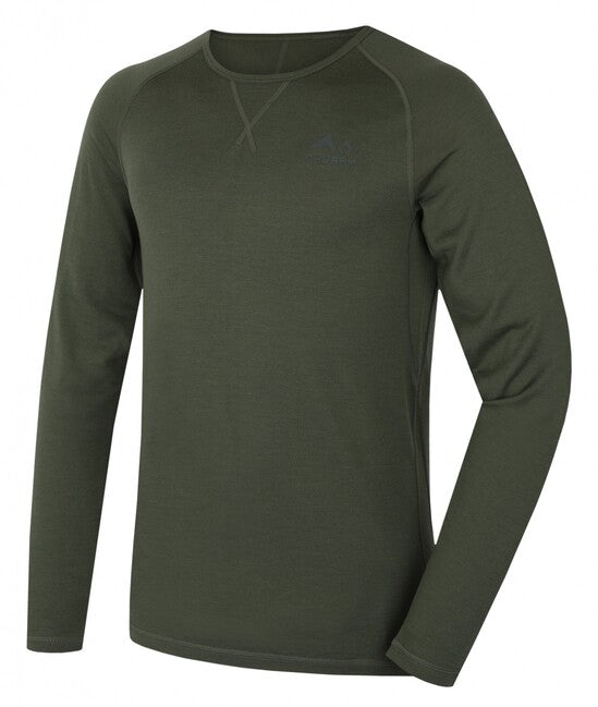 HUSKY Merow Men's Thermal Long Sleeve Shirt M, Green