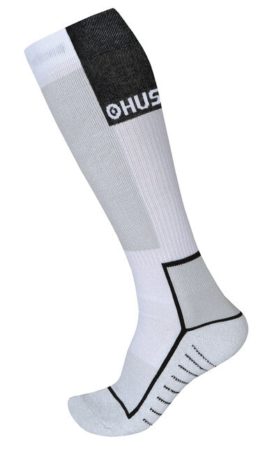 HUSKY Snow-ski Socks, White/Black