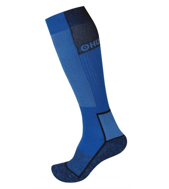 HUSKY Snow-ski Socks, Blue/Black