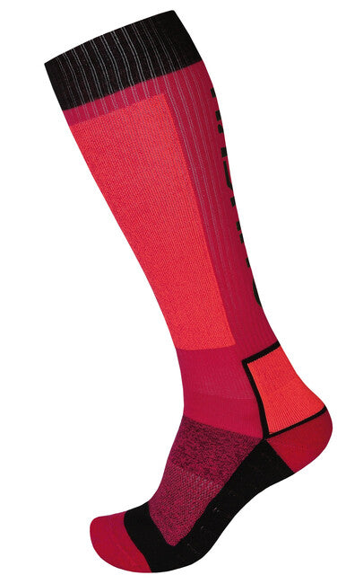 HUSKY Snow Wool Socks, Pink/Black