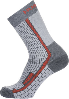 HUSKY Trekking Socks, Grey/Red