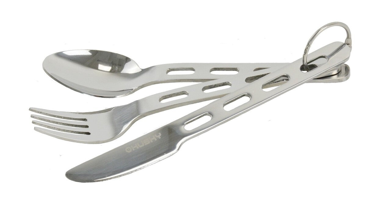 HUSKY Cutkit Cutlery Set, Silver