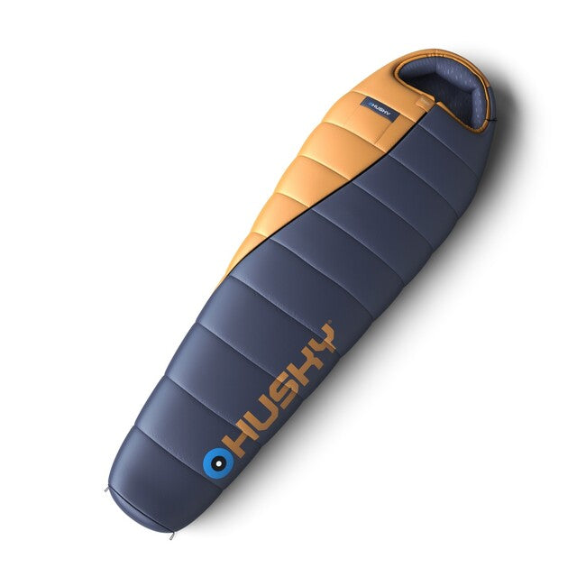 HUSKY Enjoy Long Sleeping Bag, Navy Blue Orange