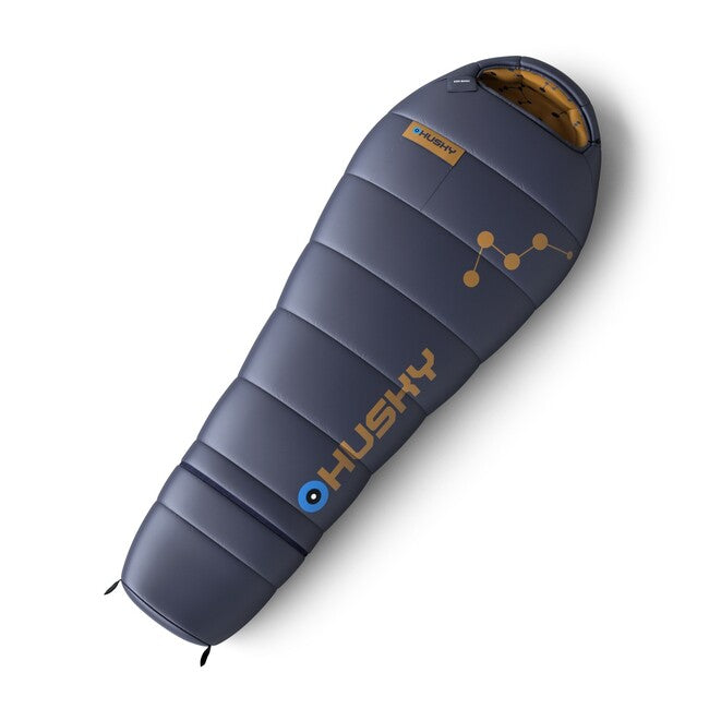 HUSKY Kids Magic Synthetic Three-Season Sleeping Bag -15°C, Navy Blue/Mustard