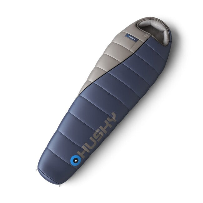 HUSKY Ember Synthetic Three-Season Sleeping Bag -15°C, Navy Blue/Grey
