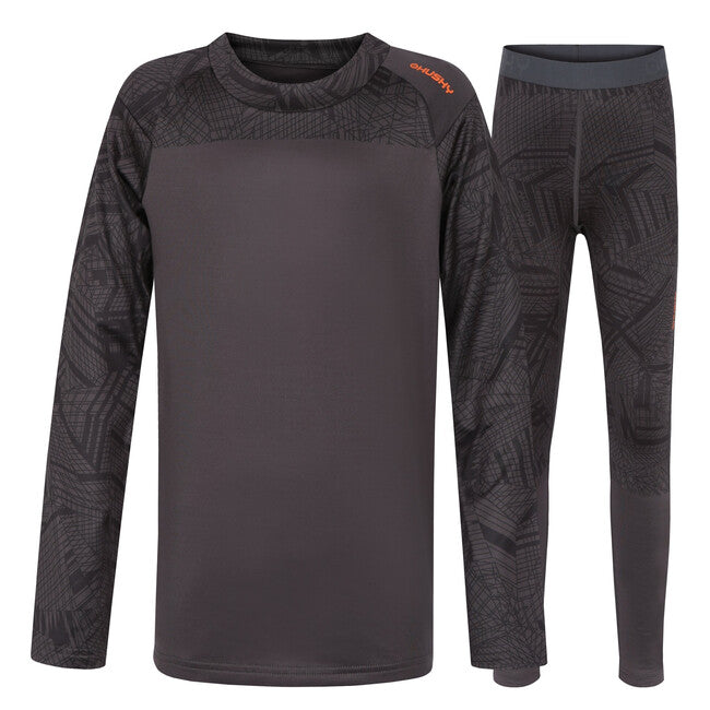 HUSKY Active Winter Thermal Underwear Set Kids, Graphite
