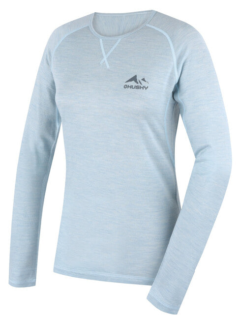 HUSKY Merino Long-Sleeve T-Shirt Merow, Faded Mint