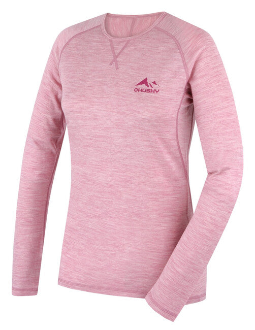 Husky Merino Thermal T-Shirt Long Sleeve Merow Faded Rose