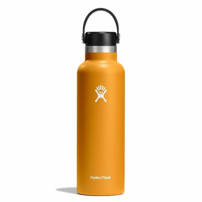 Hydro Flask Thermos Bottle 21 OZ Standard Flex Cap 621ml, Fossil